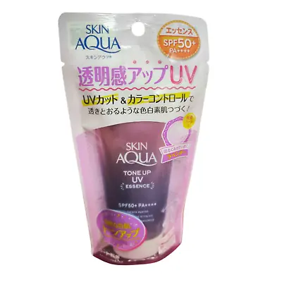 [ROHTO MENTHOLATUM] Skin Aqua Tone Up UV Essence Sunscreen SPF50+ PA++++ 80g • $25.99