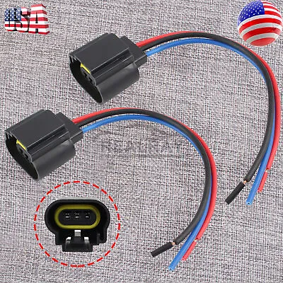 9008 H13 Female Socket Headlight LED Plug Wire Harness Sockets Adapter Connector • $7.97
