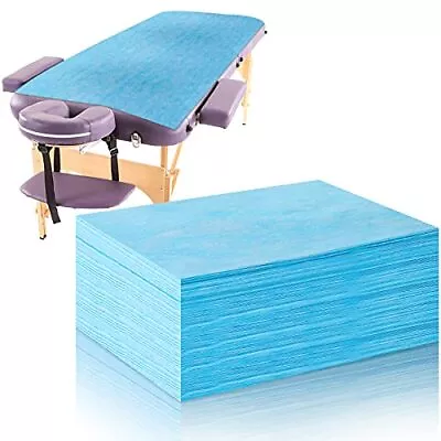 20PCS Massage Table Sheets Disposable Spa Bed Sheets Waterproof Bed Blue • $21.12