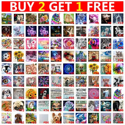 £6.79 • Buy 90Style 5D DIY Full Drill Diamond Painting Embroidery Cross Stitch Home Decor UK