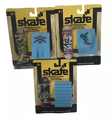 Skate Finger Skateboard And Accessory Skate Park Stairs/Ramps Set Of 3 Sealed • $14.99