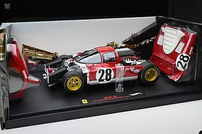 1/18 Hot Wheels Elite Ferrari 512S #28 24 Hours Of Daytona 1970-N2047/9964 N/GMP • $269