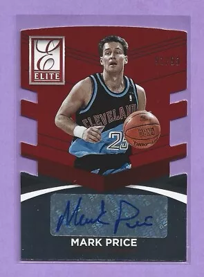 2014-15 Donruss Elite Die Cut Red Mark Price Auto Cleveland Cavs 91/99 • $0.99