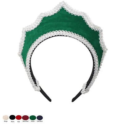 Renaissance Tudor Headpiece Medieval Royal French Hood Coronet Cosplay Headpiece • £11.99