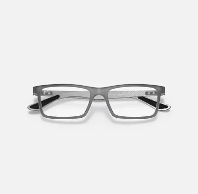 Ray Ban NEW Carbon Fiber Demi Gloss Grey Frames Mens 55-17-145 Eyeglasses RX8901 • $129.99