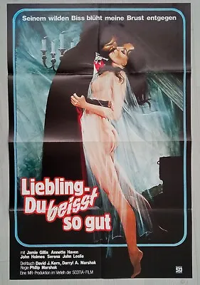 DRACULA SUCKS Jamie Gillis Annette Haven John Leslie Original Movie Poster #P204 • $34