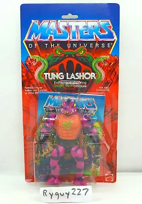 MOTU Tung Lashor Masters Of The Universe MOC Carded Figure He Man Sealed • $295