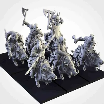 Ogre Tusker Cavalry [ 6 ] – Txarli Factory Miniatures 28mm – Ogres • £20