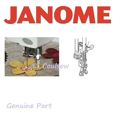 100% GENUINE JANOME Open Toe Free Motion Quilting Darning Embroidery Foot Cat B  • £19.99