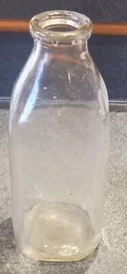 Vintage Lambs Co. Milk Bottle Glass Jar X H2247 65 Diamond Stippling One Quart • $10.46