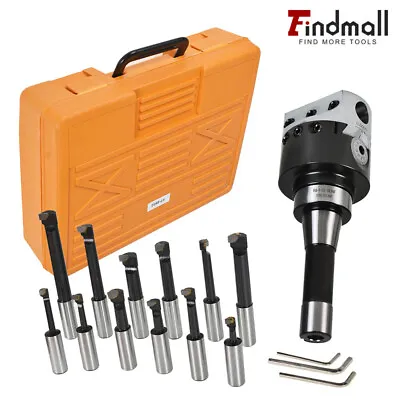 3  Boring Head With R8 Shank And 12Pcs 3/4  Carbide Boring Bar Set For Milling • $81.82