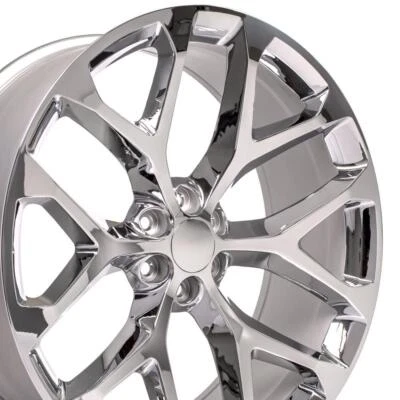 $390 • Buy 26 Inch Chrome Snowflake 5668 Rim Fits Chevy Silverado Tahoe Suburban