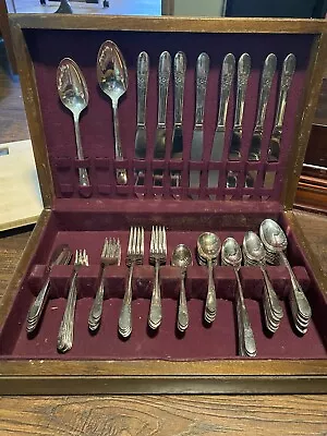 Vintage WM Rogers Original Rogers SilverPlate Silverware Set 79 Pieces • $65