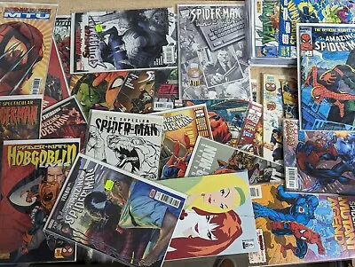 LOT OF 8 Spider-Man Random Comic Books - No Duplicates Boarded And Bagged • $14