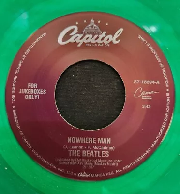 Nowhere Nan By The Beatles Capitol/Cema Jukebox Only 45 Green Brand New! Nice! • $10