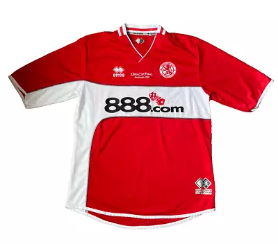 Middlesbrough 2005-06 Original Home Football Shirt Size Large UEFA Cup Final • £34.99