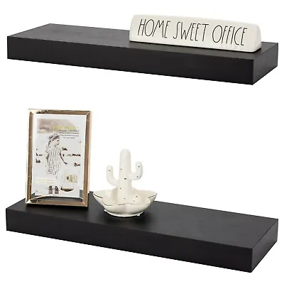 Sorbus 16  Floating Shelves Classic Hanging Wall Mounted Shelf Décor - (2-Pack) • $25.99