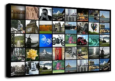 £22.99 • Buy Personalised Photo Collage Canvas Print, Box Frame D201