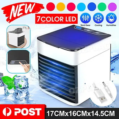 $13.85 • Buy Mini Portable USB Arctic Air Conditioner Air Cooler LED Personal Desk CoolingFan