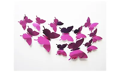 $9.98 • Buy 3D Mirror Butterflies Wall Decals Dorm Room Wall Decals