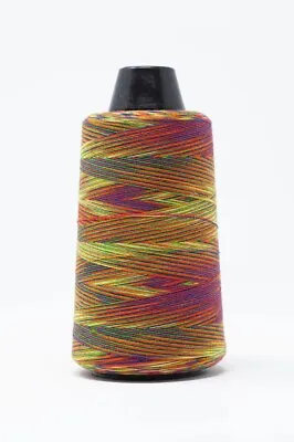 £5.50 • Buy Rainbow Variegated Multicolour Sewing/Overlocking Thread Cones - 3000 Yards
