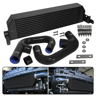 Twin Intercooler +Black Hose Kit For Volkswagen Golf R GTI MK7 2.0T Audi S3 • $291.31