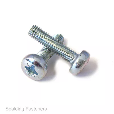 Metric Zinc Plated Steel Pan Pozi Head Machine Screws M2.5 M3. M4 M5 & M6 • £2.45