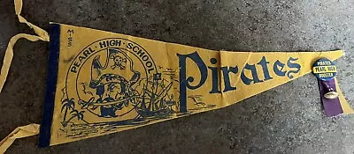 Pearl Pirates Mississippi Vintage Pennant With Button • $34.99