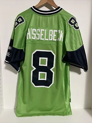 NFL Seattle Seahawks MATT HASSELBECK Mens Reebok Stitched Green Jersey - Medium • $175