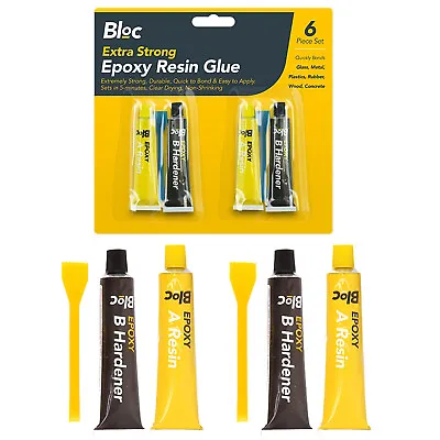 Epoxy Glue Bonds Adhesive Clear Strong Metal Ceramic Resin Glass Rubber Plastic • £2.99