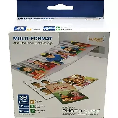 VuPoint Solutions ACS-IP-P20-VP-BX2 TWO Color Cartridges For Photo Cube New  • $25