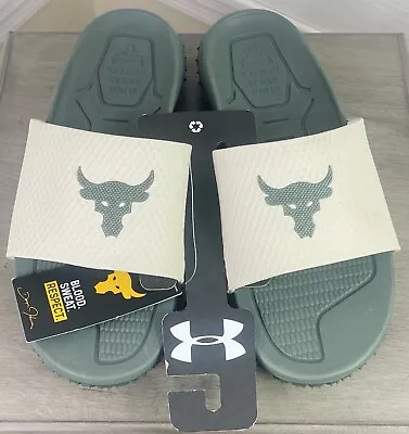 Under Armour Charged Project Rock Michelin Wild Gripper Tread Slides - Men’s 12 • $44.95