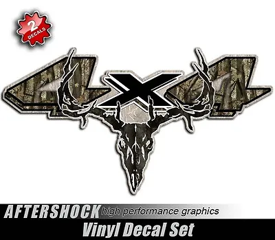 4x4 Deer Skull Truck Decal Sticker For Dodge Dakota Hoyt Mathews PSE Bear Elite • $34.99