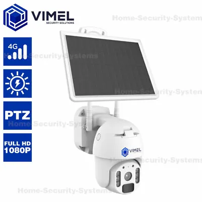 Farm Security Camera 4G Solar Panel PIR Sensor PTZ Construction Site • $189