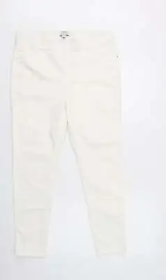 Dorothy Perkins Womens White Cotton Flared Jeans Size 14 L29 In Regular • £5.75