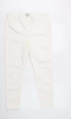 Dorothy Perkins Womens White Cotton Flared Jeans Size 14 L29 In Regular • £5.75