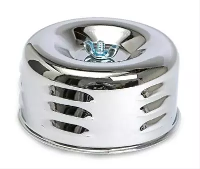4  Chrome  Louvered Air Cleaner 1 + 2 Barrel Carbs With 2 1/16  And 2-5/8  Neck • $18.99