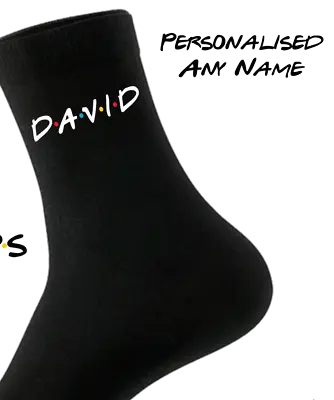 £4.95 • Buy Friends TV Show Inspired Men's Socks - Any Name - Personalised Gift