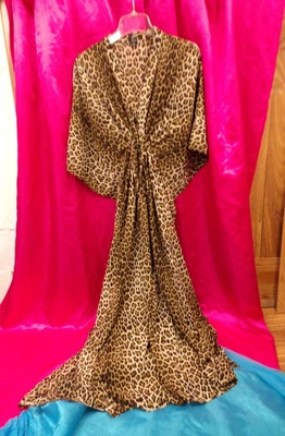 $29.99 • Buy Cover Up RACHEL ZOE XS Dress Animal Print Boho Beach Wear Long Caftan