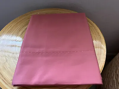 Calvin Klein Blanket Stitch 2 St. Pillowcases Cotton 400tc Coral Powder Pink New • £162.88