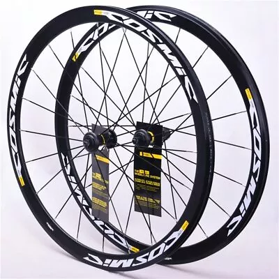 $353.61 • Buy 700C Alloy V Brake Bike Wheels 40mm BMX Road Bicycle Wheelset Road Cosmic Elite