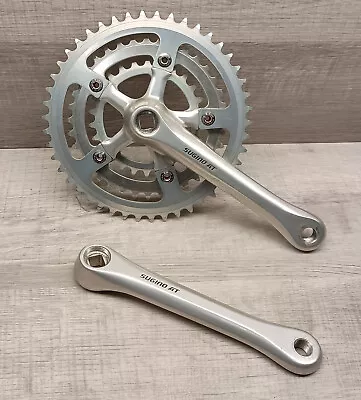 Vintage Sugino AT Triple Crankset -MTB Touring 175MM  Sq - Taper - 46-36-26 • $59.95