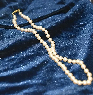Vintage Pearl Strand Necklace G.Silver 18 Inches • $16.50