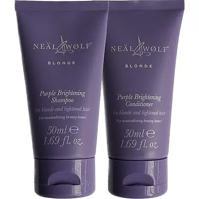 Neal & Wolf Blonde Purple Brightening Shampoo 50ml + Conditioner 50ml • £14.95