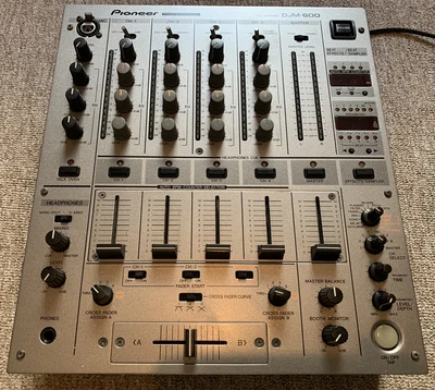 £301 • Buy Pioneer DJM 600 DJM-600 DJM600 Silver 4 Channel Professional DJ Mixer #502