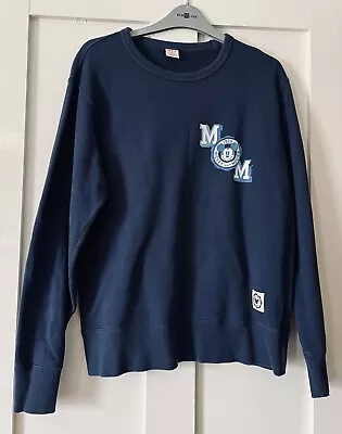 Uniqlo UT Disney Navy Blue 'Mom' Mickey Mouse & Friends Sweatshirt 42  Bust (S) • £9.99