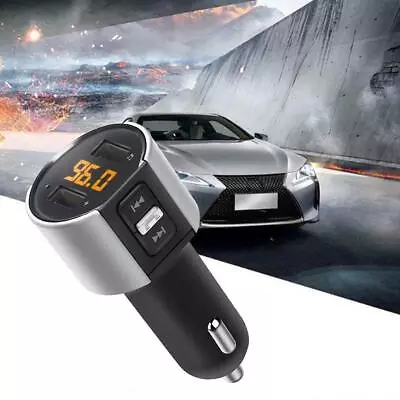 Car Bluetooth-Compatible FM Transmitter Wireless Hands-free Adapter Char FAST • $12.72