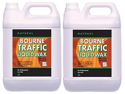 Box Of 2 X Johnsons Bourne Traffic Liquid Wax (Natural) 5 Litre (10L In Total) • £110.99