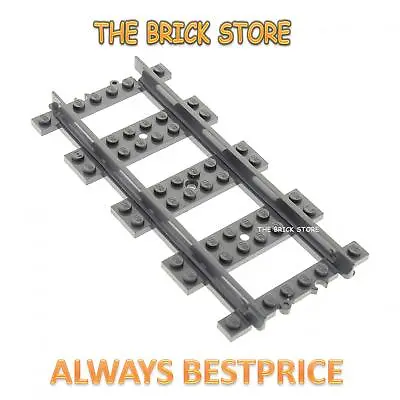 LEGO 4 X 53401 RC TRAINS STRAIGHT PLASTIC TRACK - SELECT QTY - FAST - NEW • $38.54