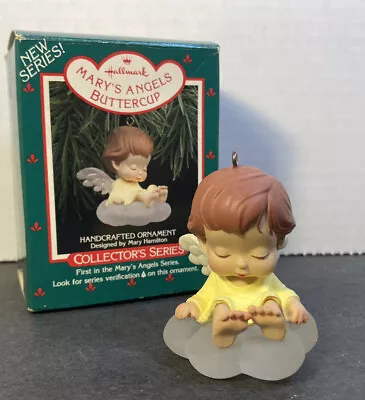 Vintage Hallmark 1988 Mary's Angels Buttercup Ornament 1st In Series W Box • $44